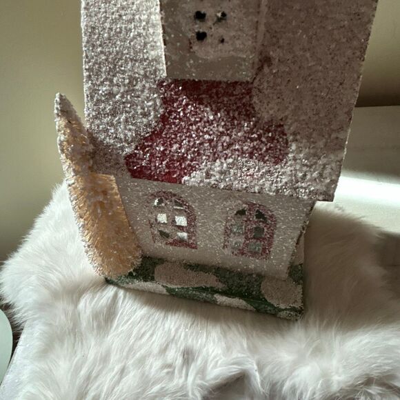 Vintage Christmas Church  13”  tall - Picture 4 of 6